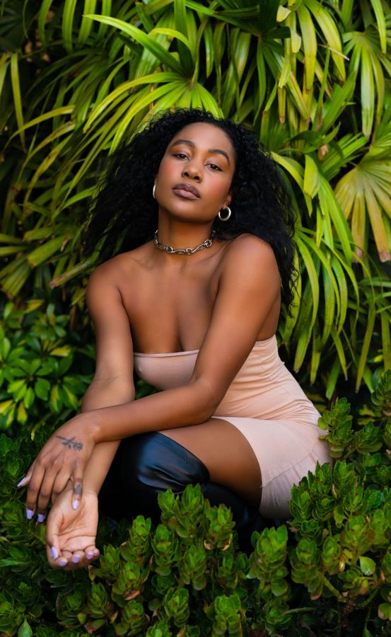 Editorial shoot, Portrait in green